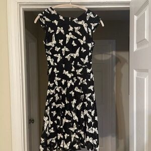 New Look black and white butterfly dress